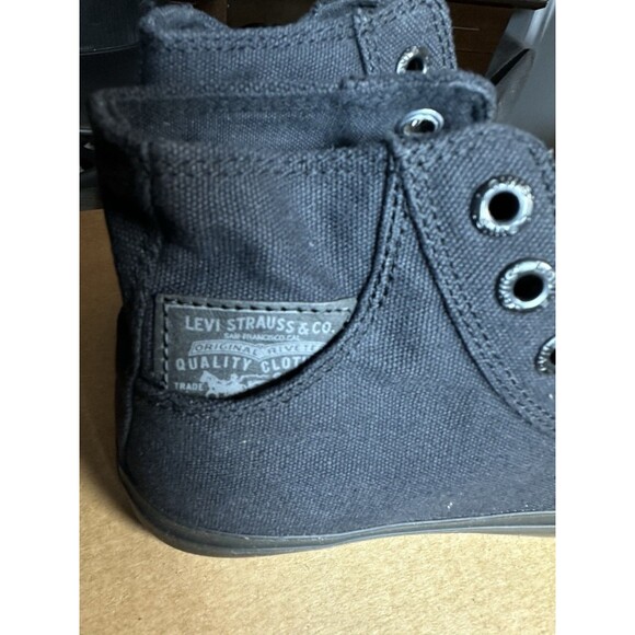 Levi's Womens Mono Hightop Platform Sneaker Black Shoe Size US 7 NEW - Picture 4 of 9